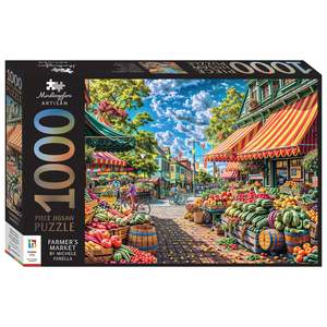 Jigsaws Puzzles: Mindbogglers Artisian 1000pc Jigsaw - Farmers Market