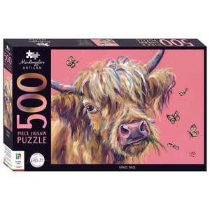 Mindboggler Artisian 500pc Jigsaw Pink Cow