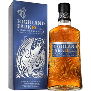 Highlands Whisky: Highland Park 16yo Wings Of The Eagle Single Malt 700mL
