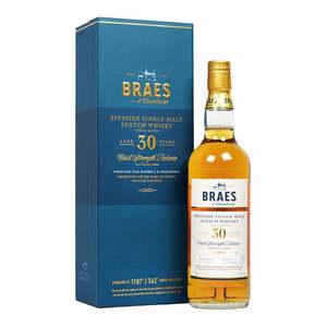 Speyside Whisky: Braes Of Glenlivet 30yo Single Malt 700mL