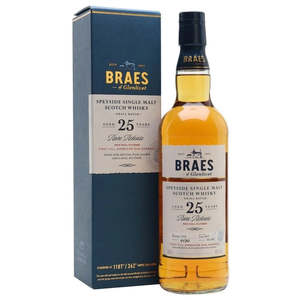 Speyside Whisky: Braes Of Glenlivet 25yo Single Malt 700mL