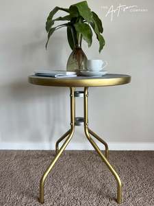 Not For Sale - Outdoor glass and metal table transformed in Artisan Stone and Me&hellip;