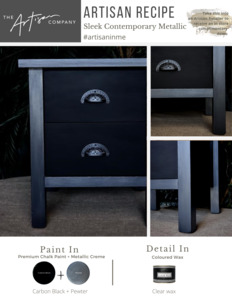 Artisan Paint Recipes: Sleek Contemporary Metallic (Pewter Video included)