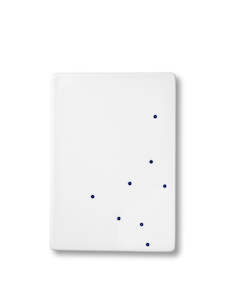 Serveware: anne black butter tile dots