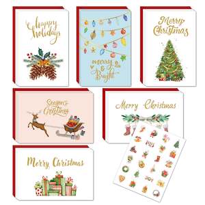 Products: 24 Christmas Greeting Cards Set
