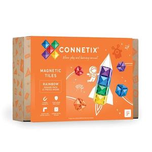 Connetix Tiles Steam Learning: Connetix Tiles - 42pcs Rainbow Square Pack (STEAM Learning)