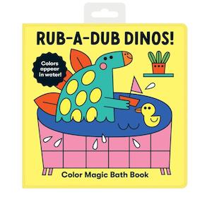 Baby Bath Toys: RUB-A-DUB DINOS! Colour Magic Bath Book