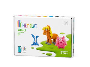 Hey Clay: Hey Clay - Farm Animals (Piggy, Horse, Rabbit) 6 Pack