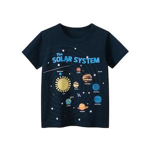 Little Space Explorers: The Solar System 100% Cotton Kids T-Shirt (1 - 6 years)
