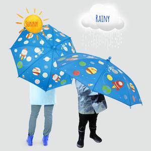 Little Space Explorers: Colour Changing Umbrella - Rocket & Space