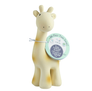 Tikiri: Giraffe - Organic Baby Teether Rattle & Bath Toy