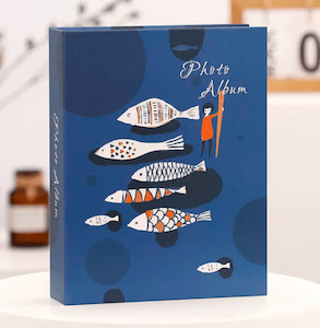 Cameras Photos: Hard Cover Photo Album 4"x6" - Fish (100 pockets)