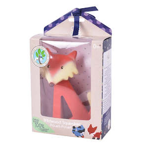 Gift Set: Tikiri Teether | Fox Natural Rubber Rattle - 0+months (Gift Box)
