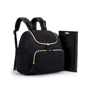 Taylor-Ever Nursery Mommy Nappy Backpack with Baby Changing Mat - Black | Khaki | Pink