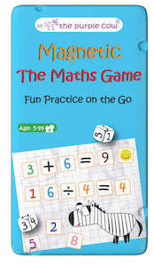 Kids Toys Gifts: Purple Cow Travel Game Tin The Maths Game (5 years+)
