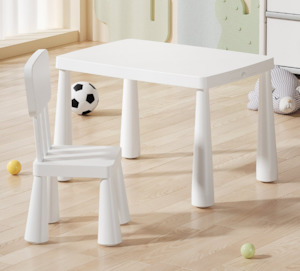 Adjustable Height Kids Activity Table & Chairs Set - White | Blue | Red | Pink (2-10 years)