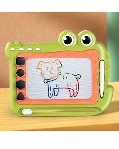 Books Stationery: Happy Crocodile Portable Magnetic Drawing Set - Green (3 years+)