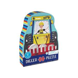 Puzzles Board Games Collection: Floss & Rock Construction - 12 Piece Shaped Puzzle in Shaped Box (2 years+)
