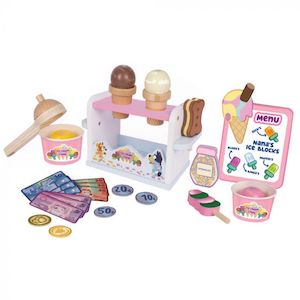 Wooden Toys: Bluey Wooden Ice-Cream Stand (3 years+)