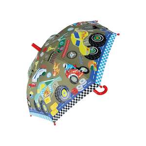 Construction Farm Hand Vehicles Busy Traffic Gift Ideas: Floss & Rock Cars - Colour Changing Umbrella (3 years+)