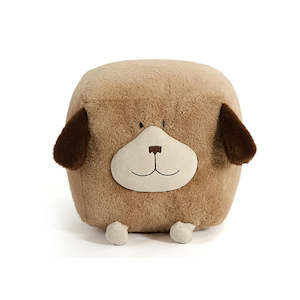 Plush Animal Bean Bag Stool for Kids with Inner Liner (Filled Beans) - Puppy | Lamb