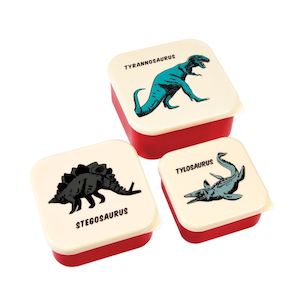 Feeding: Prehistoric Land Snack Boxes (Set of 3)