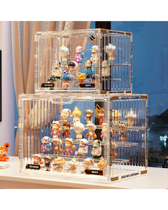 Storage Solutions: Clear Acrylic Display Case for Collectibles – Magnetic Door Display Box for LEGO Minifigures, Blind Box Toys & Mini Action Figures