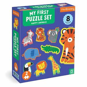 Mudpuppy Happy Animals 2 Piece My First Puzzles (2 years+)