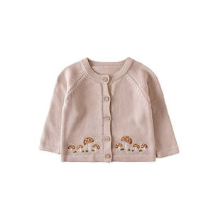 Tayloranne Baby & Toddler Knit Cardigan - Mushroom (3-36m)