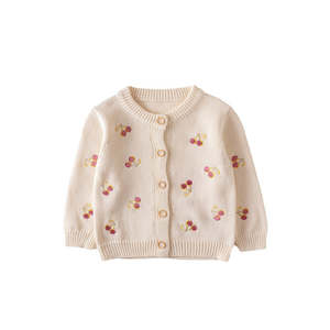 Tayloranne Baby & Toddler Knit Cardigan - Cherries (3-36m)