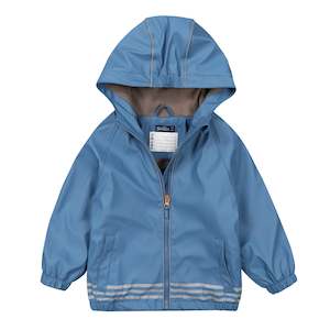 Kids Clothing Accessories: Blue Windproof & Waterproof Kids Rain Jacket - Fleece Lined (2-8 years)