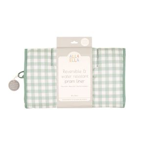 All4Ella Pram Liner - Gingham Sage