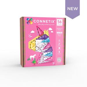 Connetix Tiles - Glitter Unicorn Pack 56pcs (Magic of Open-Ended Play)