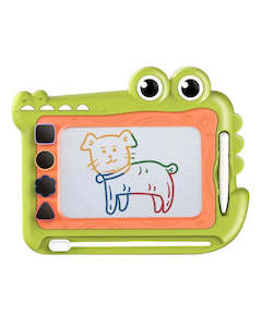 Happy Crocodile Portable Magnetic Drawing Set - Green (3 years+)