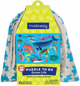 Mudpuppy Toys Puzzles Games For Kids: Mudpuppy Ocean Puzzle to Go, 36pcs (3+ years)