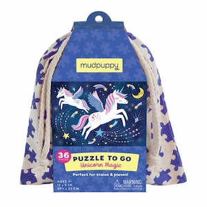 Mudpuppy Unicorn Puzzle to Go, 36pcs (3+ years)