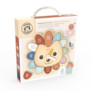 Speedy Monkey Educational Clock - Hedgehog (1-5 years)