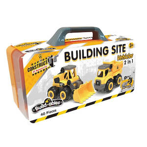 Construction Farm Hand Vehicles Busy Traffic Gift Ideas: Build-ables Mechanical Kit Build-ables Building Site Vehicles 2-in-1