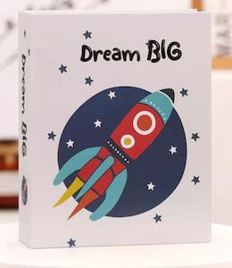 Hard Cover Photo Album 4"x6" - Dream Big (100 pockets)