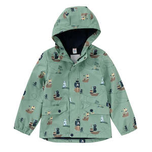Beach Outdoor: Kids Waterproof Rainwear Jacket - Pirate Ship (2-8 years)