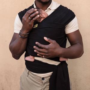 Baby Carriers: Boba Wrap Solid Black - Baby Carrier (NZ's Most Popular Stretchy Wrap)