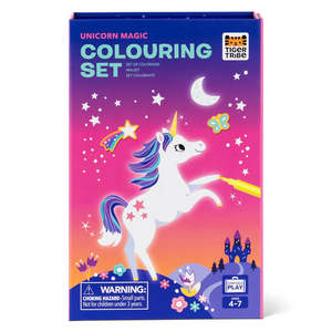 Tiger Tribe Colouring Set - Unicorn Magic (4-7 years)
