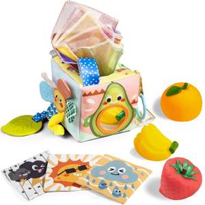 Kids Toys Gifts: Baby Montessori Sensory Activity Tissue Box Toy (3m+)