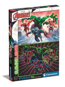 GLOWING LIGHTS: 104pcs Avengers (Glowing) Puzzle (6 years+)