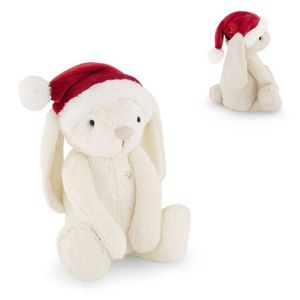 Jamie Kay Snuggle Bunnies Christmas Hat Penelope 30cm