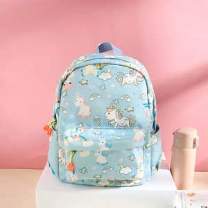 Kids Preschool | School Backpack - Unicorn in Blue (3-8 years)