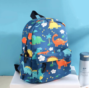Dinosaur Print Design Preschool & School Kids Backpack (2-5 years)