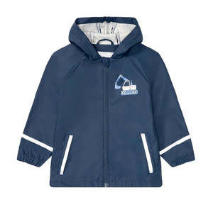 Excavator All-Season Windproof & Waterproof Kids Rain Jacket (2-4 years)
