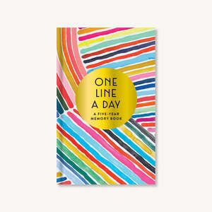 Rainbow One Line A Day: A Five Year Memory Book