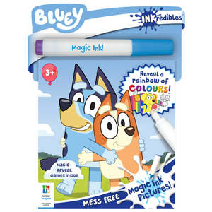 Books Stationery: Inkredibles Bluey Magic Ink Pictures (3 years+)